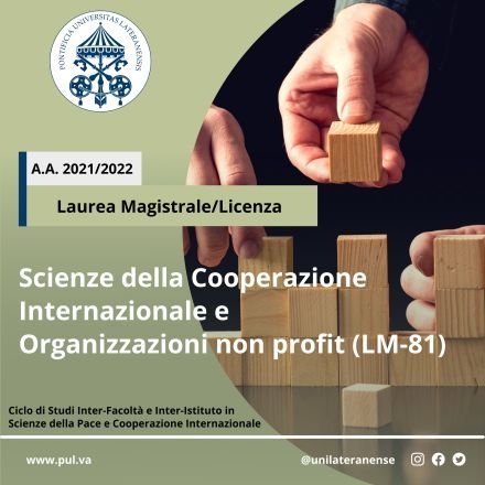 Laurea Magistrale in Scienze della Cooperazione Internazionale  e Organizzazioni Non Profit
